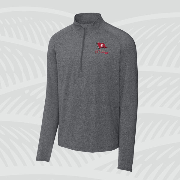 Ol'Crimson Standard Logo - Stretch Quarter Zip