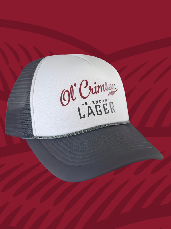 Ol'Crimson Legendary Lager - Foam Trucker Cap